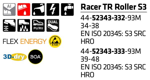 SIEVI RACER TR ROLLER S3 Größe 34-38